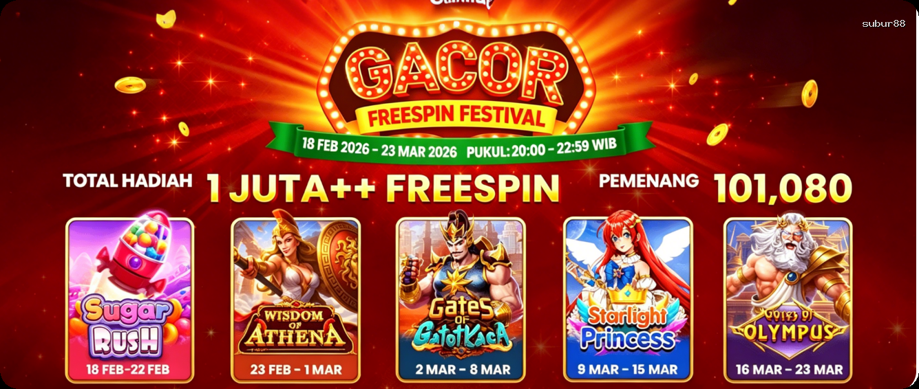 Login subur88 Sekarang Bonus Melimpah